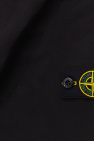 Light Organic Cotton Nylon Drape Neck Pullover Badge Full-Zip Hoodie