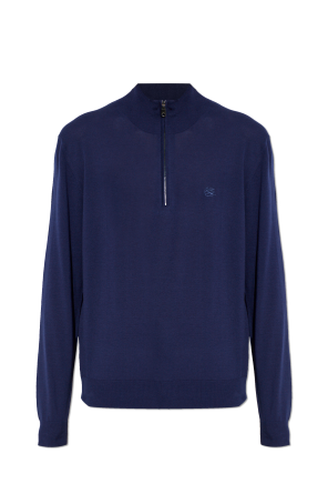 Sweater with embroidered logo