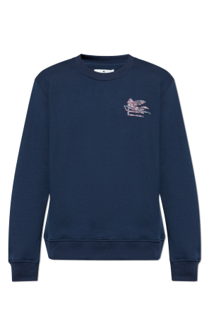 Sweatshirt with embossed logo