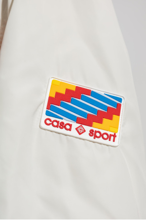 Casablanca Replay Jersey-T-Shirt mit Logo in Weiß