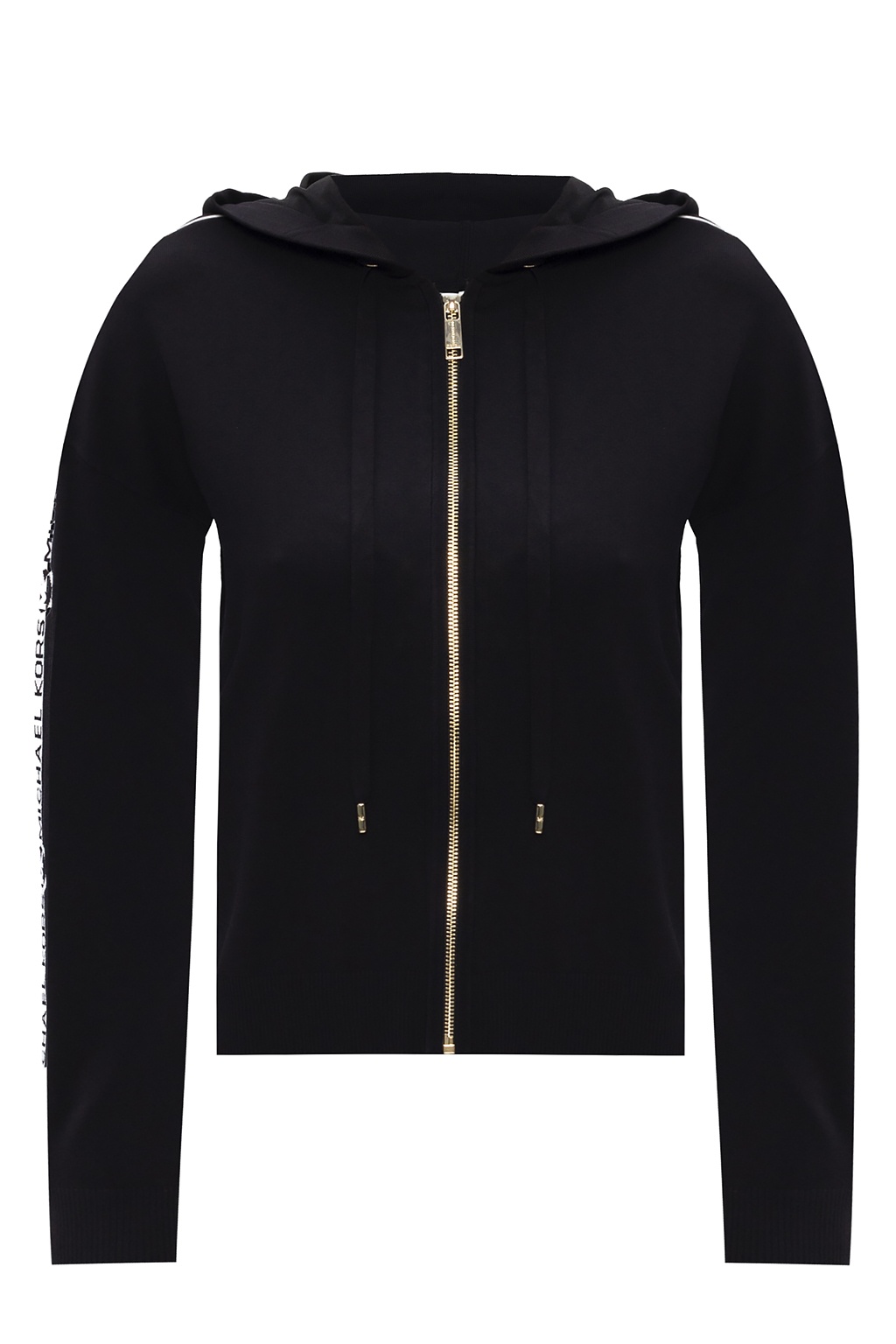 Marc Jacobs cropped zip-up hoodie Brown Logo stripe hoodie