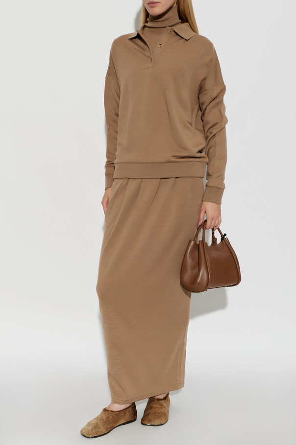 Max Mara ‘Alpaca’ wool polo