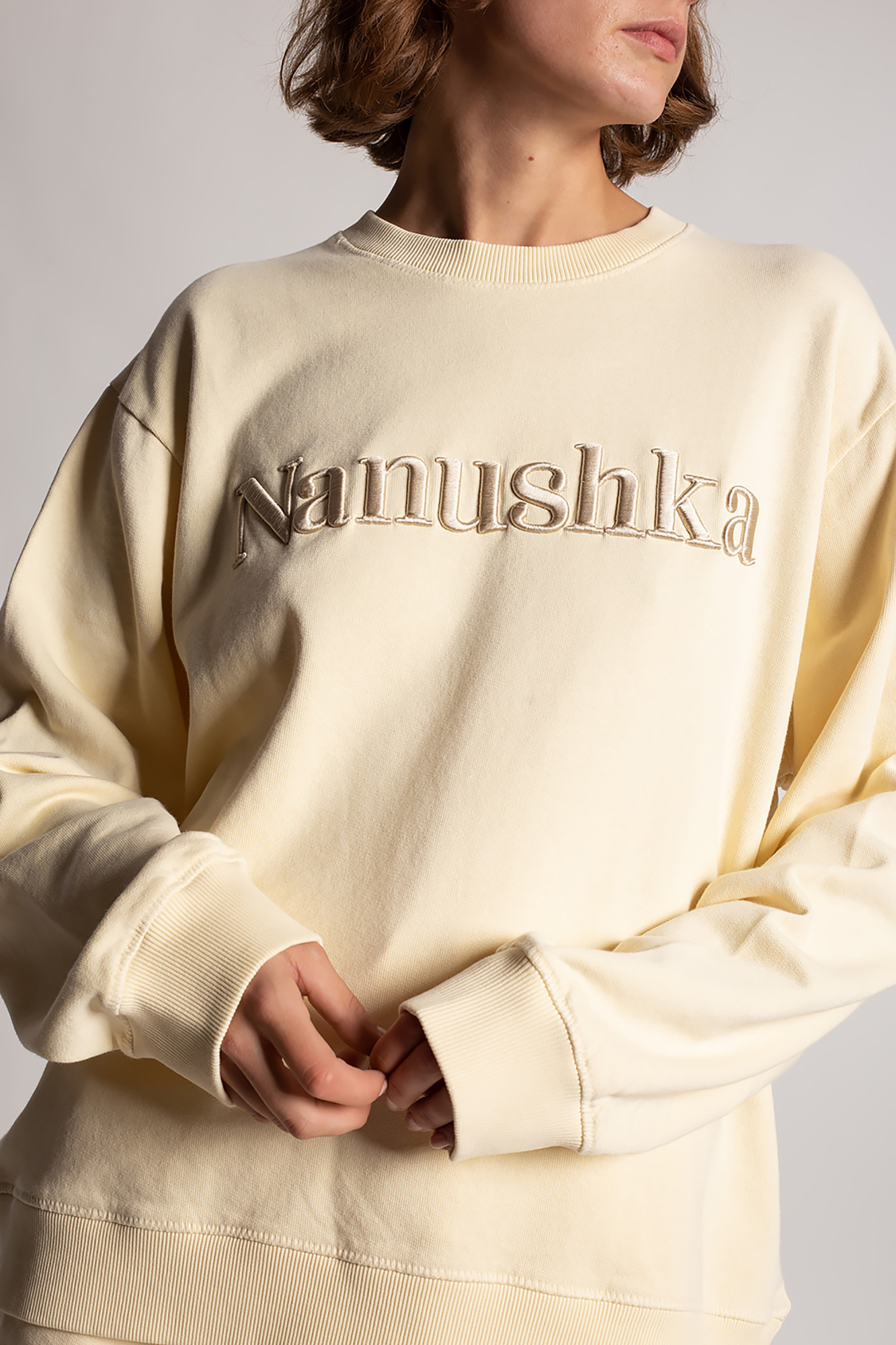 Nanushka Gucci Cherry Print Cotton Sweatshirt