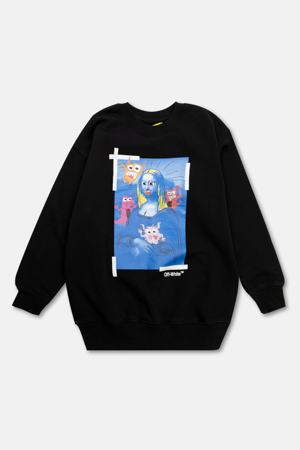 Kids Black Printed Sweatshirt