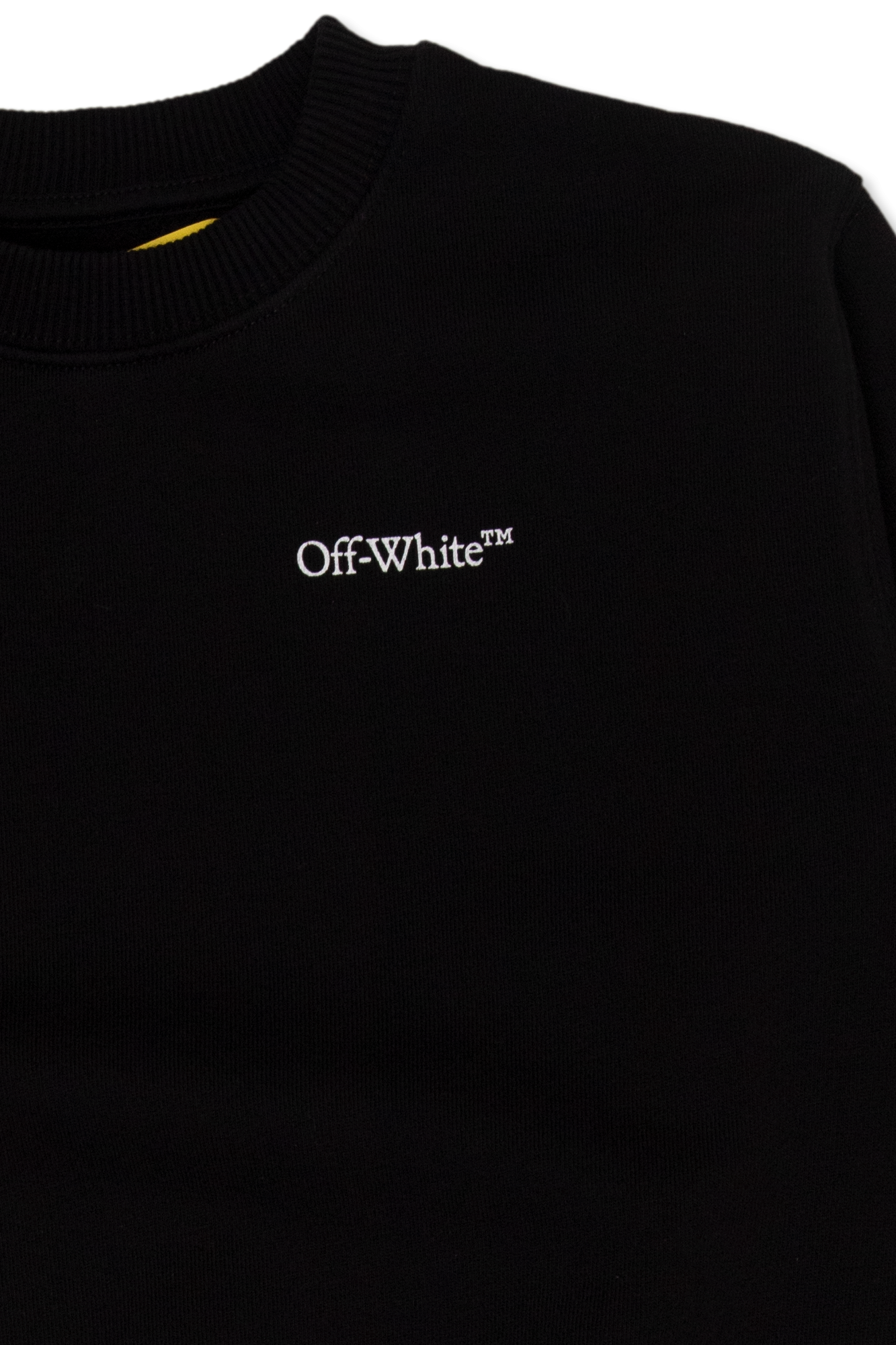 Off-White Kids denim sweatshirt with logo