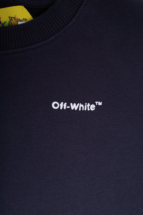 Off-White Kids HIIT Mesh T-shirt met logo in zwart