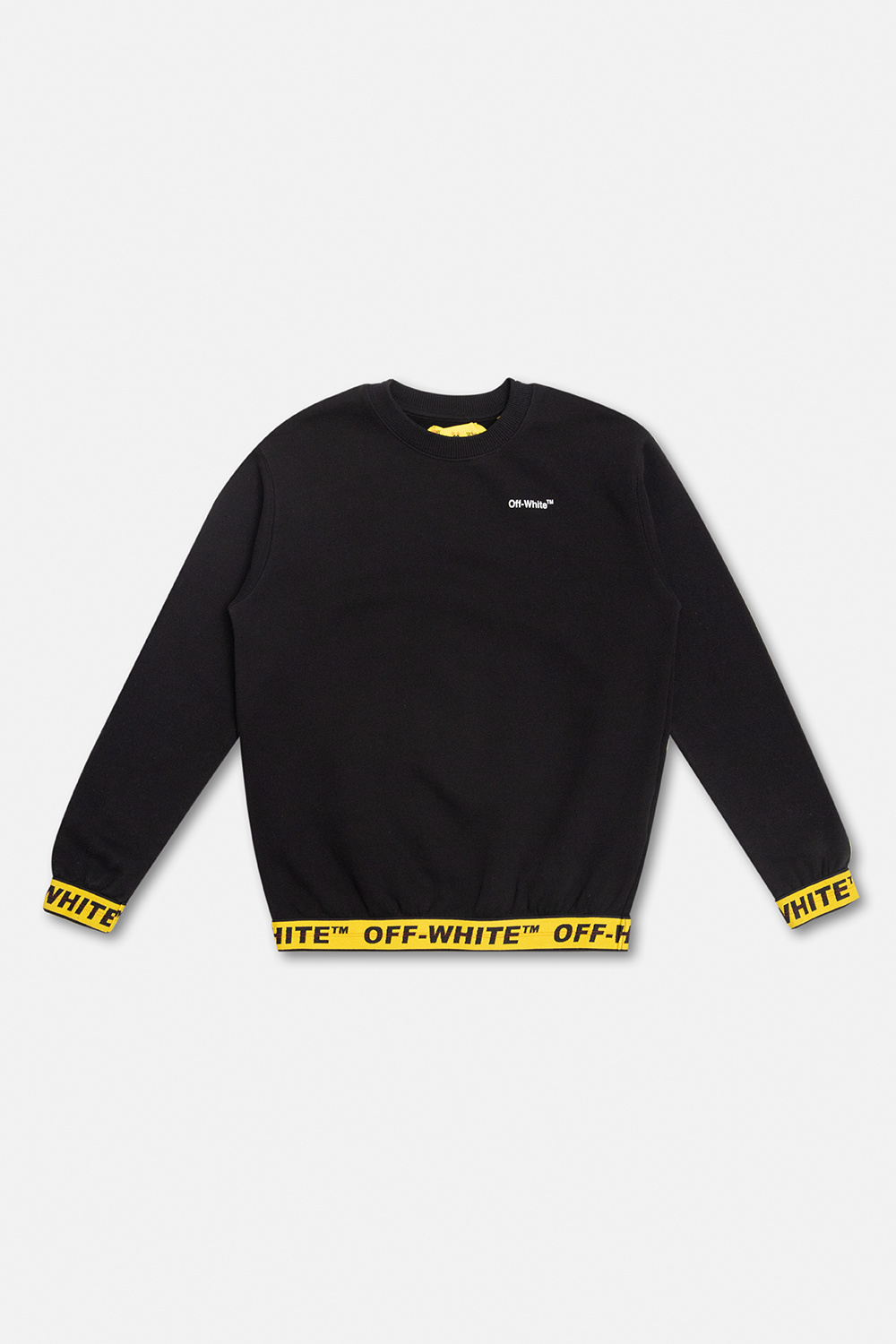 Off-White Kids rear-logo rollneck sweater Bianco