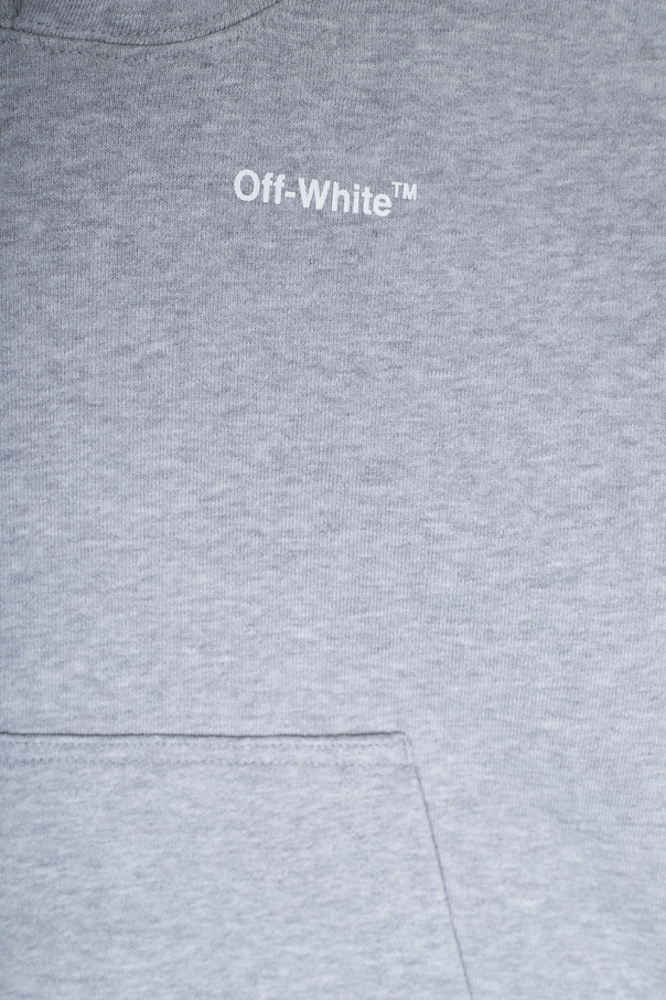Off-White Kids champion rochester script logo hooded sweatshirt white