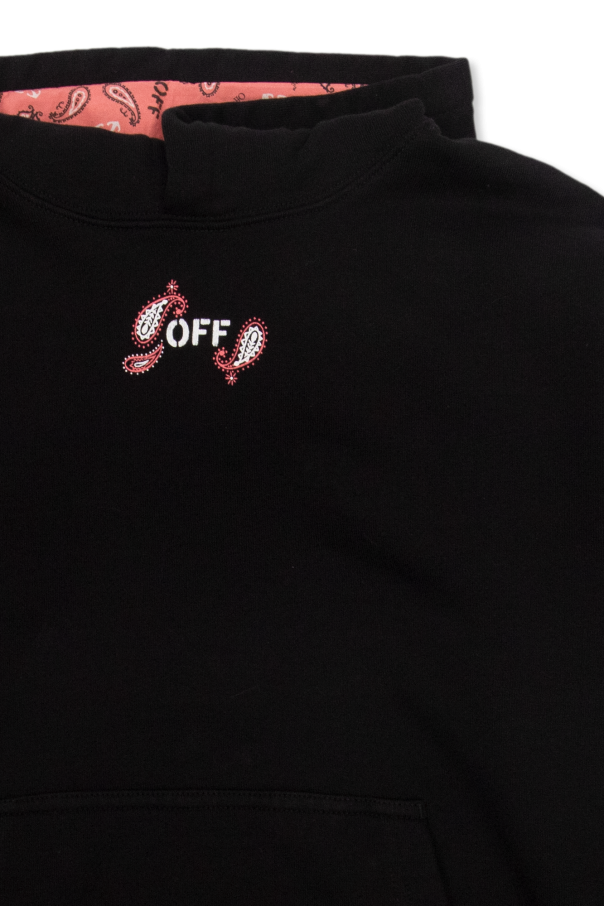 Off-White Kids Printed Logo-Print hoodie