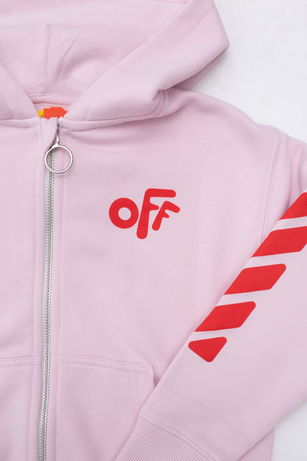 Off-White Kids sweatshirt Zip-Up with logo