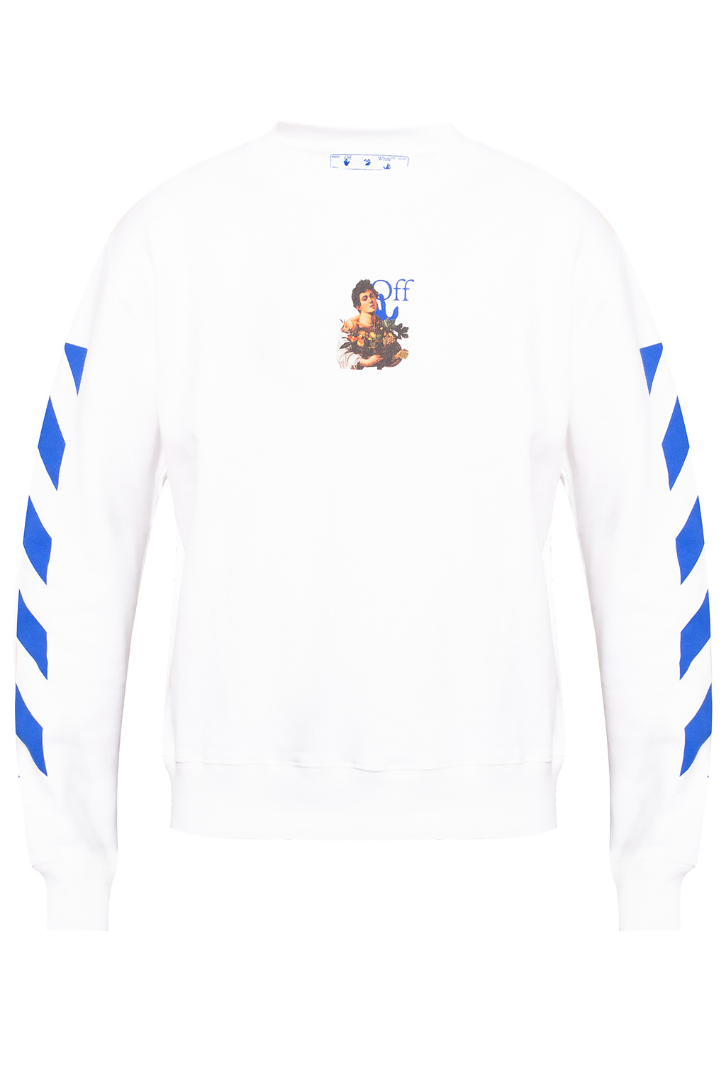 chiffon - - embroidered Off - sweatshirt Printed Schwarz Sunday ROTATE GB hoodie White CamaragrancanariaShops organic-cotton