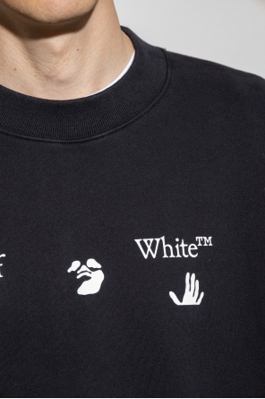 Off-White division embroidered-logo hoodie