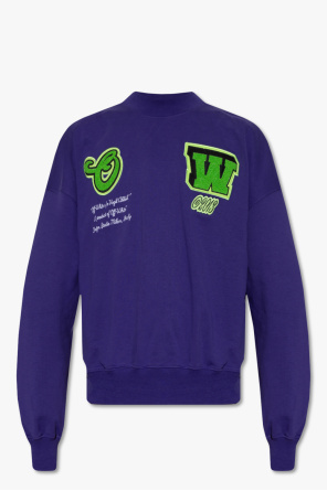 logo-embroidered drawstring hoodie