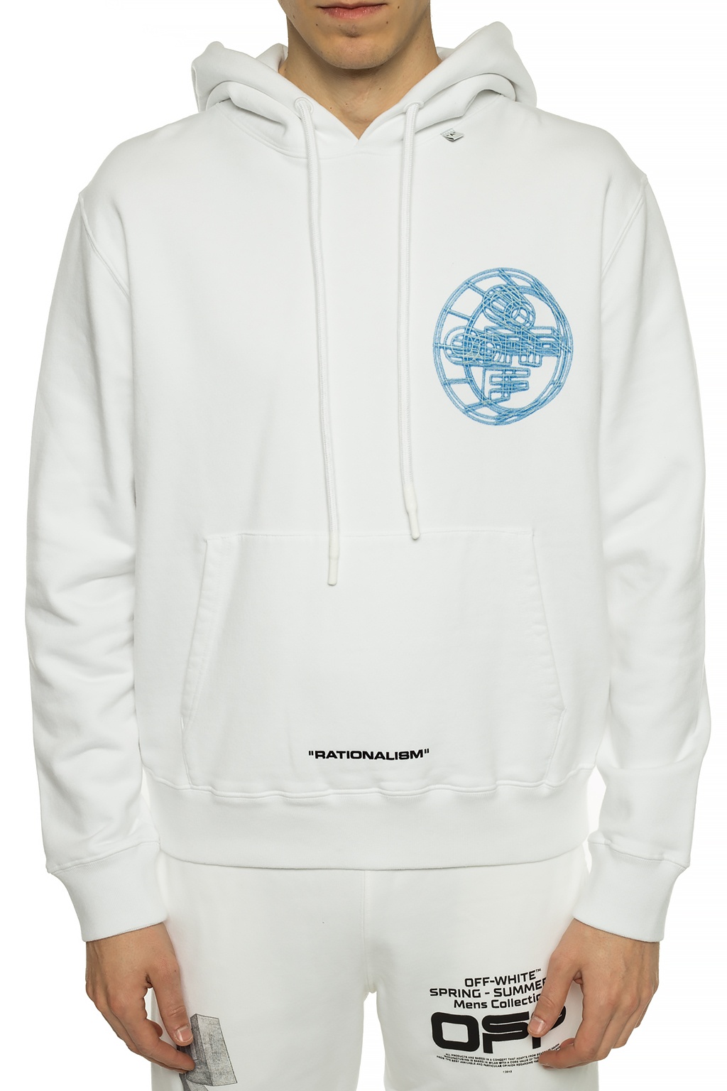 off white printed hoodie