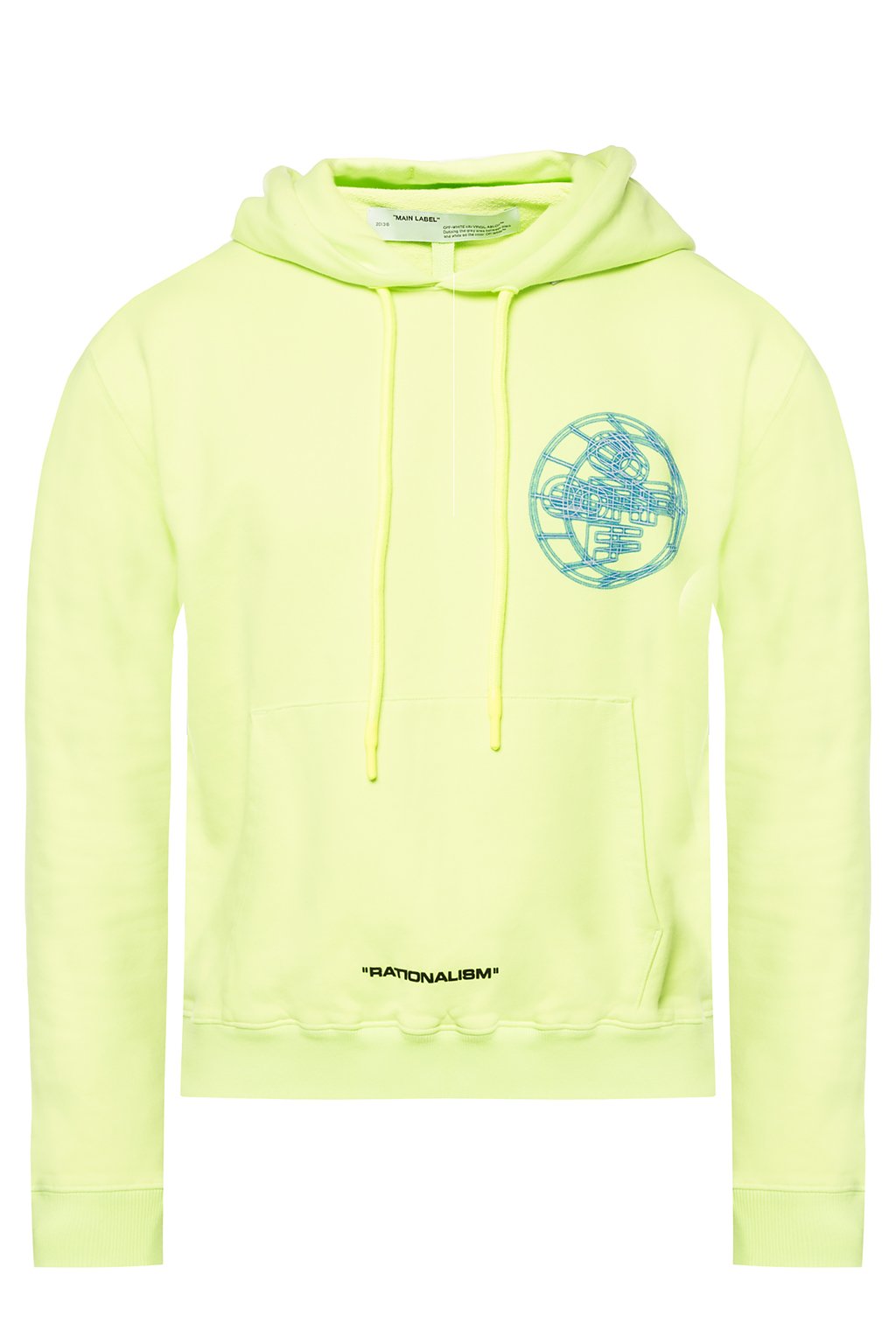 neon yellow off white hoodie