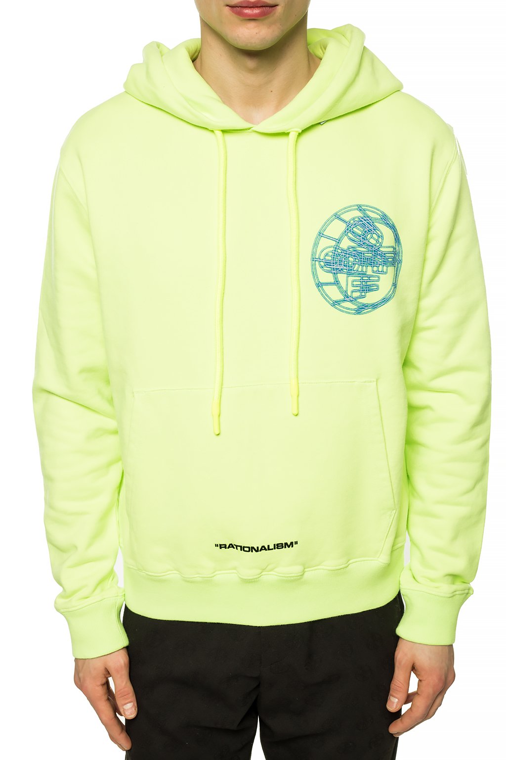 neon yellow off white hoodie