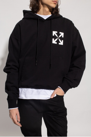 Off-White hoodie manica with logo