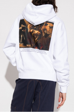 Off-White Printed surplice hoodie