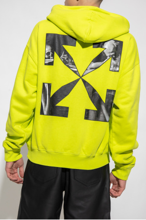 Off-White ribbed Hoodie with logo