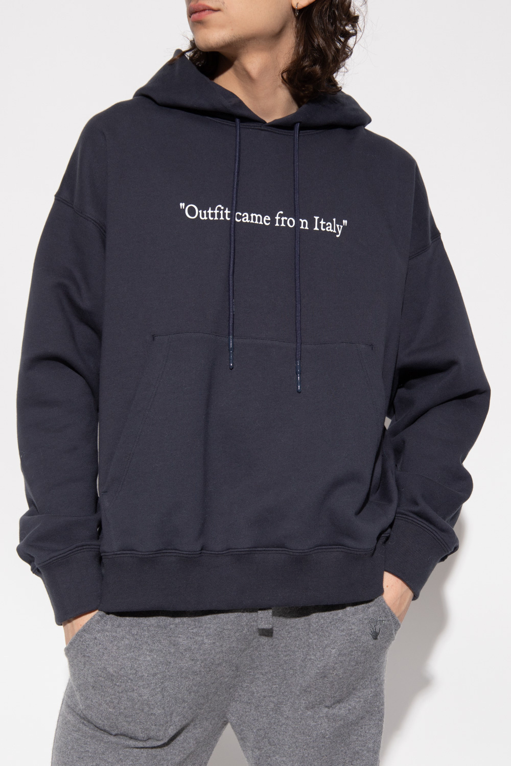 Off-White adidas Originals Essentials Hoodie in wit