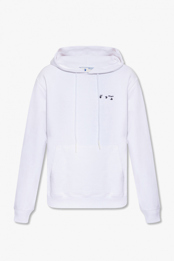 Off-White Hoodie with logo appliqué