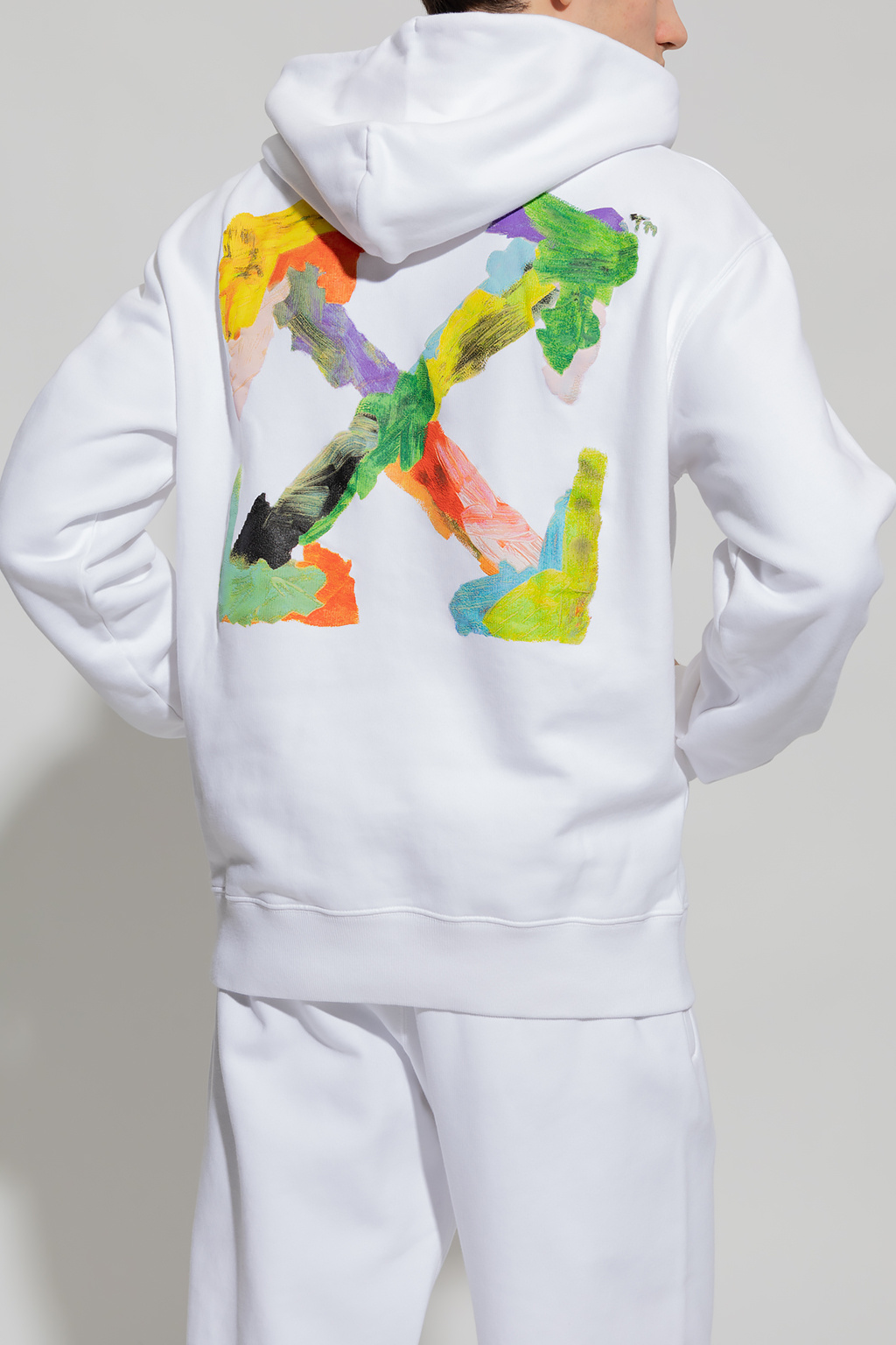 Off-White Kids TEEN graphic-print cotton T-Shirt Gelb