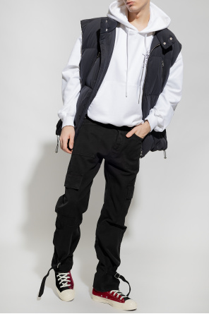 Halfboy faux-fur hooded jacket Braun od Off-White