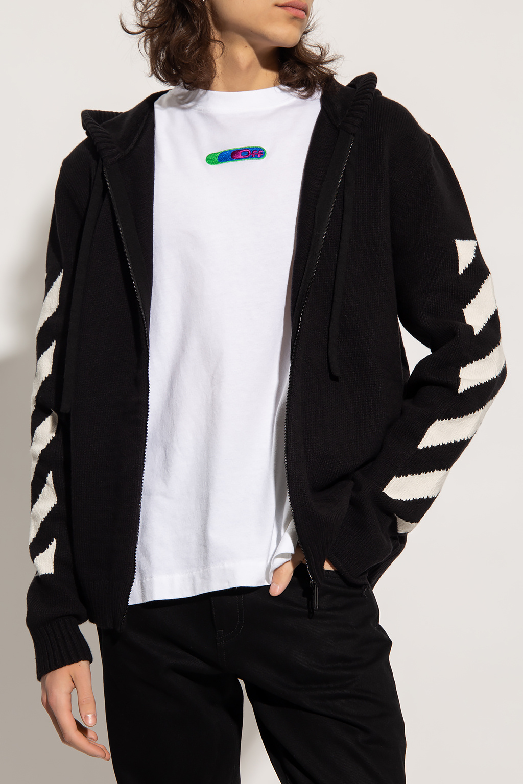 Off-White Skipper Bearwaiian White Long Sleeve Pullover