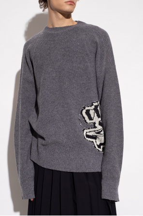 Off-White Wool contrast-panel sweater