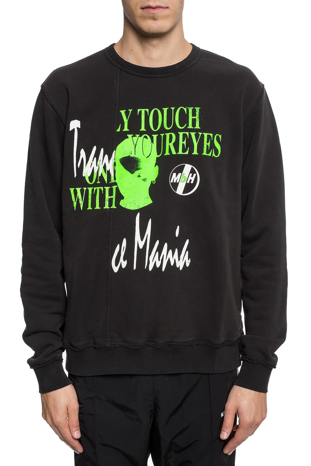 Black Sweatshirt with a raw finish MISBHV - Vitkac GB