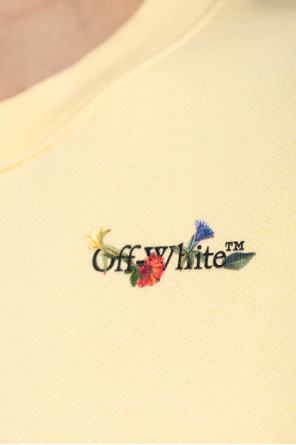 Off-White Sweatshirt with a colorful printed logo