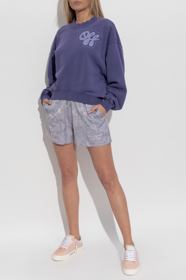 Off-White Sweatshirt mit Logo