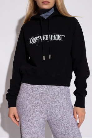 Off-White Cropped Hilfiger hoodie