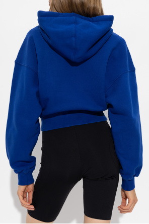 Off-White Cropped Fleece hoodie