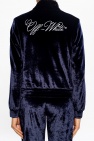 Off-White NAVY BLUE Velour sweatshirt