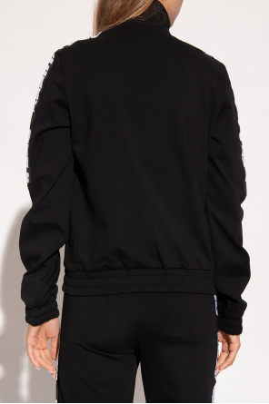 Off-White Sweatshirt with stand collar