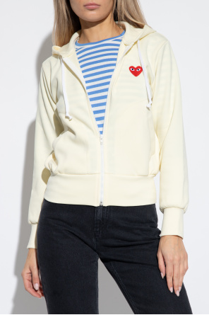 Comme des Garçons Play Shirt hoodie with logo patch