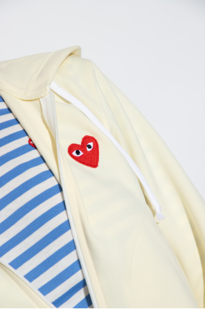 Comme des Garçons Play Shirt hoodie with logo patch