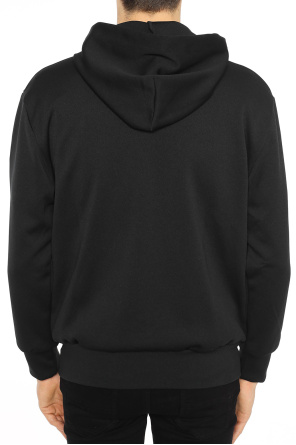 Comme des Garçons Play Hooded logo-collar sweatshirt