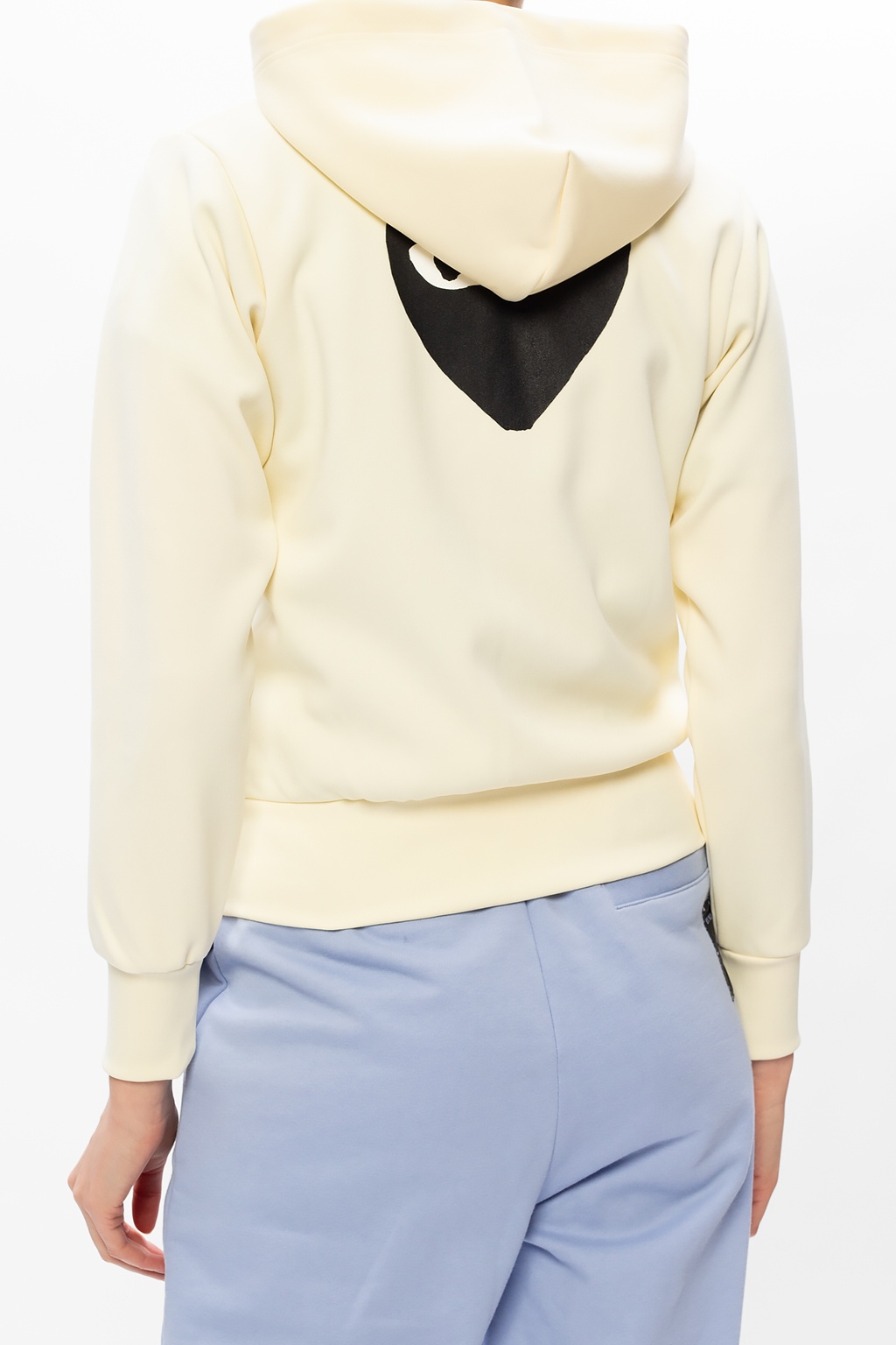 comme des garcons hoodie beige