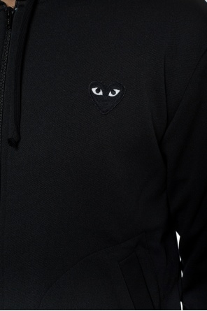 Comme des Garçons Play A COLD WALL flap-pocket panelled box-logo hoodie