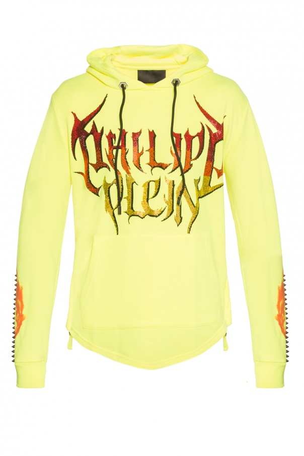 philipp plein yellow hoodie