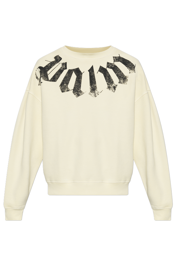 Cotton sweatshirt with print od Palm Angels