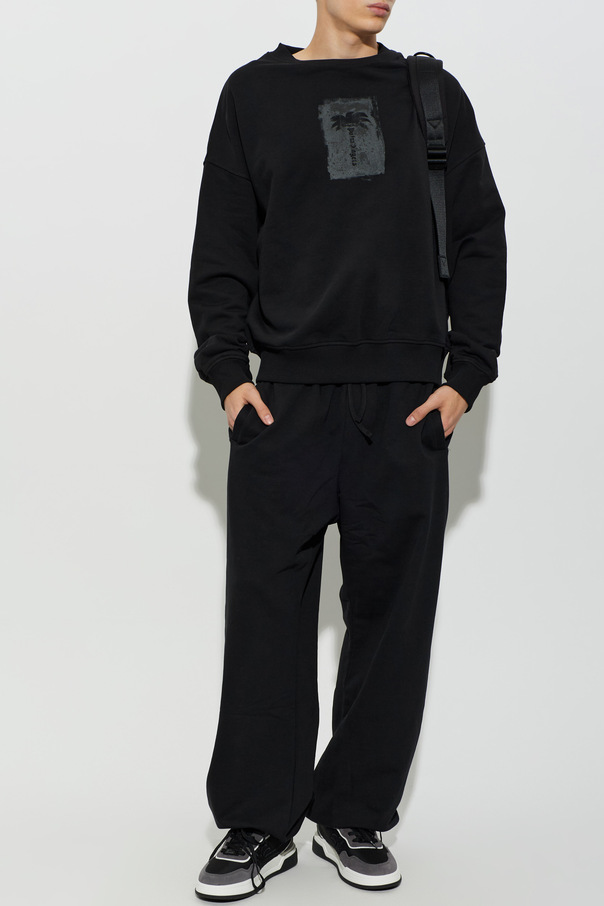 Palm Angels Baumwoll-Sweatshirt mit Rundhalsausschnitt