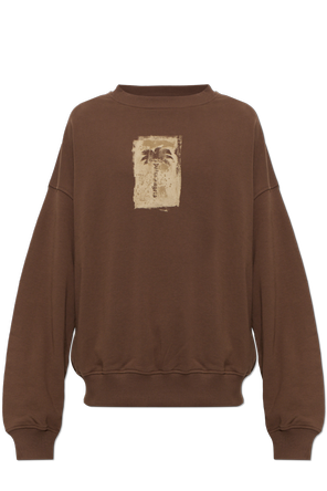 Printed cotton sweatshirt
