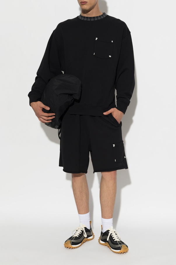 Palm Angels Cotton sweatshirt with pocket