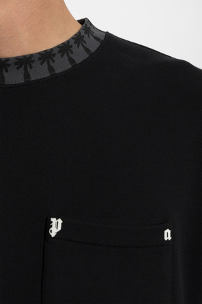 Palm Angels Cotton sweatshirt with pocket