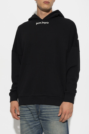 Palm Angels Sweatshirt de algodão com logótipo estampado
