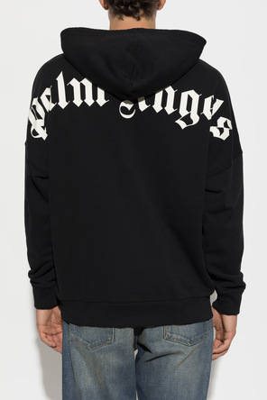 Palm Angels Sweatshirt de algodão com logótipo estampado