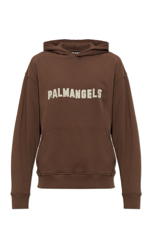 Cotton hoodie with print od Palm Angels
